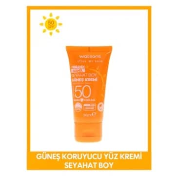 Watsons كريم الوقاية من الشمس واتسونز بحجم السفر بعامل حماية من الشمس 50، 50 مل