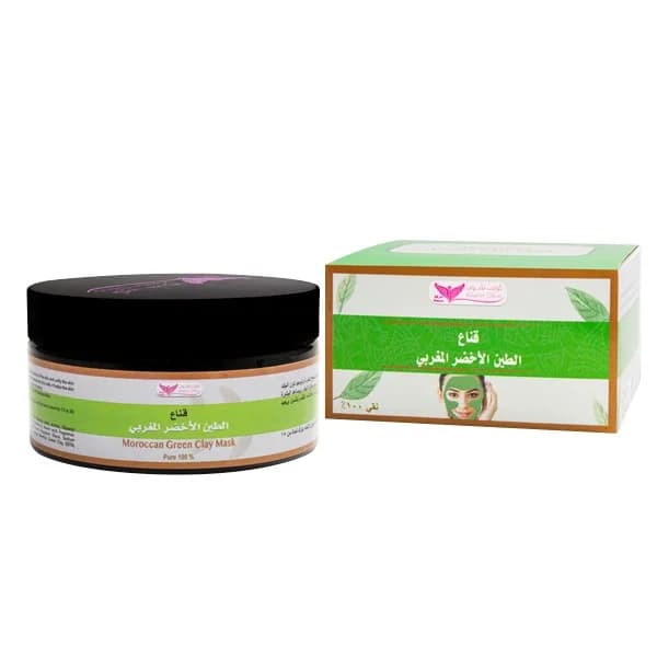 قناع الطين الأخضر المغربي 250 جرام من كويت شوب Kuwait Shop