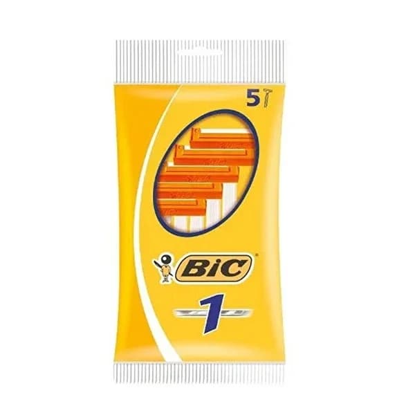 Bic ماكينة حلاقة بيك ذات الشفرة الواحدة عبوة من 5 قطع