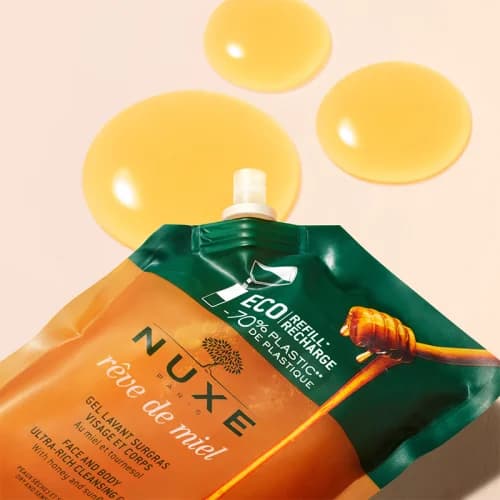 NUXE جل التنظيف الغني للغاية للوجه والجسم من نوكس ريف دي ميل، 400 مل عبوة إعادة تعبئة