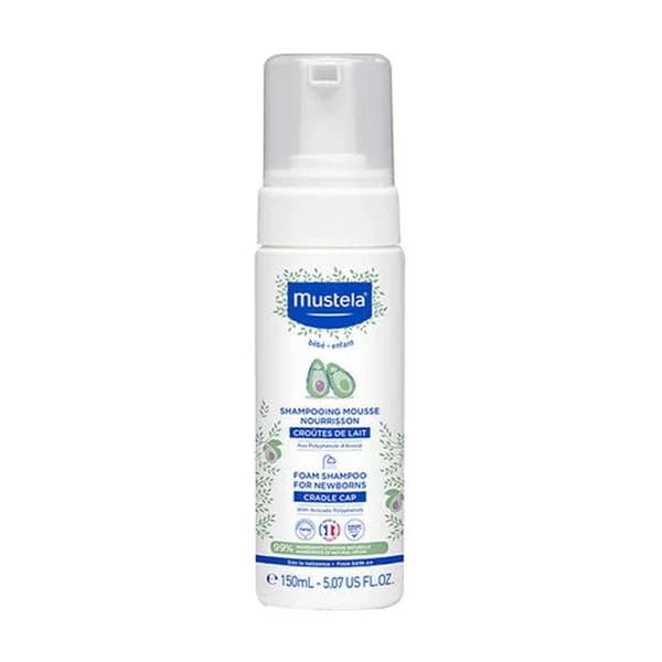 Mustela شامبو موستيلا الرغوي للأطفال حديثي الولادة ضد قشرة الرأس 150 مل
