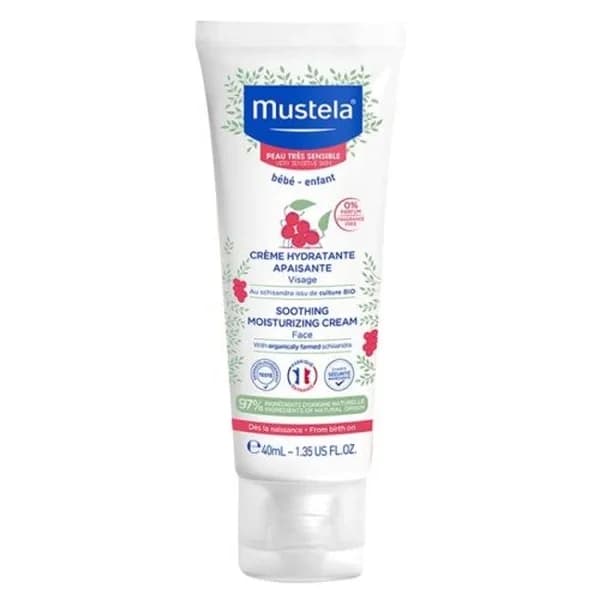 Mustela كريم موستيلا المرطب والمهدئ للوجه 40 مل