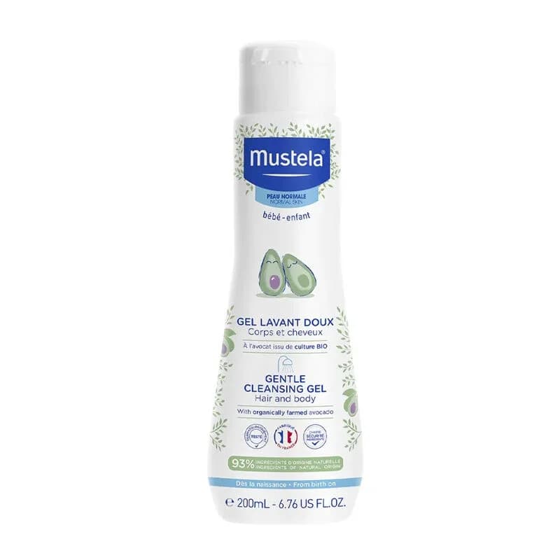 Mustela شامبو موستيلا جل التنظيف اللطيف لحديثي الولادة 200 مل