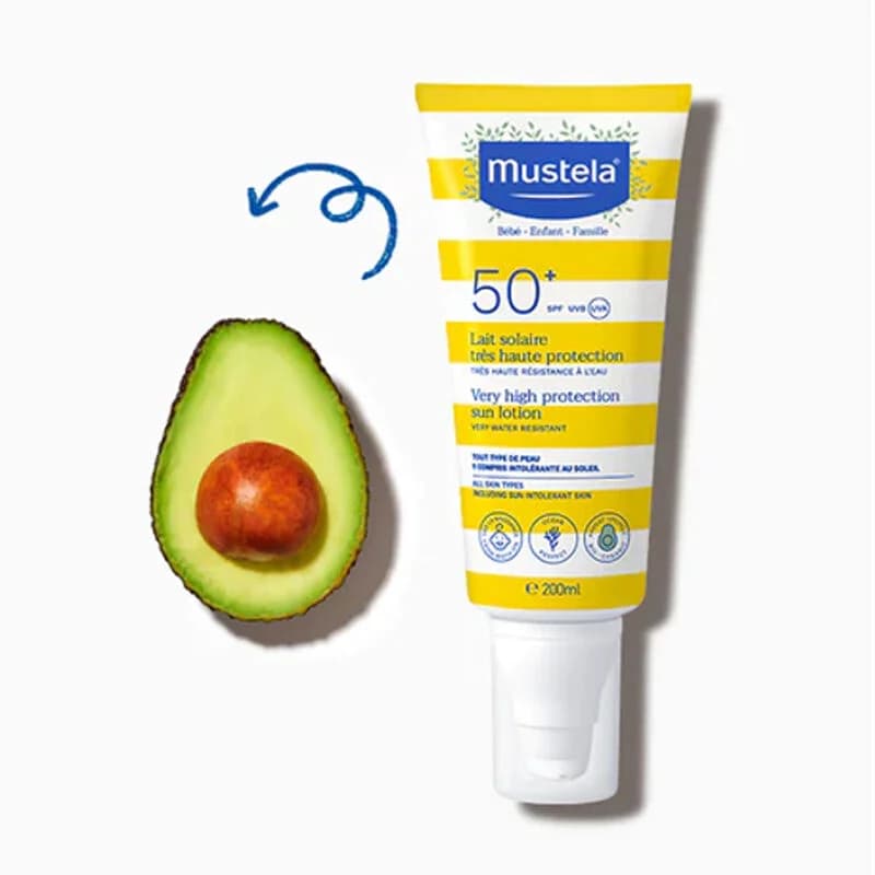 لوشن واقي شمس عالي الحماية SPF 50+ 200 مل من موستيلا Mustela