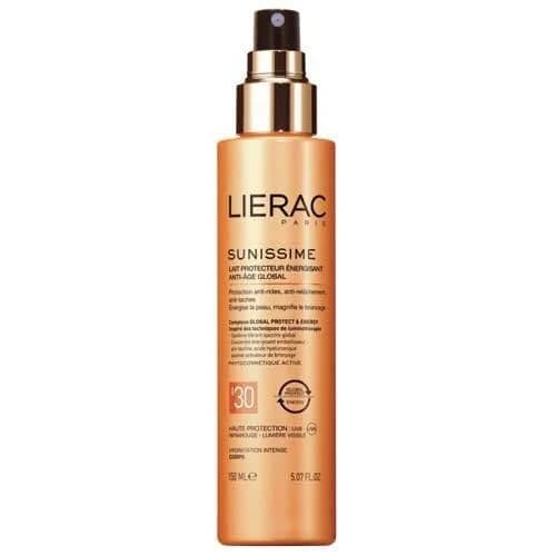 Lierac حليب ليراك صنيسيم المنشط والواقي بعامل حماية من الشمس 30، 150 مل