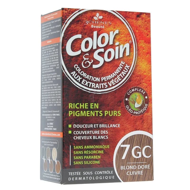 صبغة شعر كولور سوارن 7 جي سي أشقر نحاسي ذهبي Color Soin