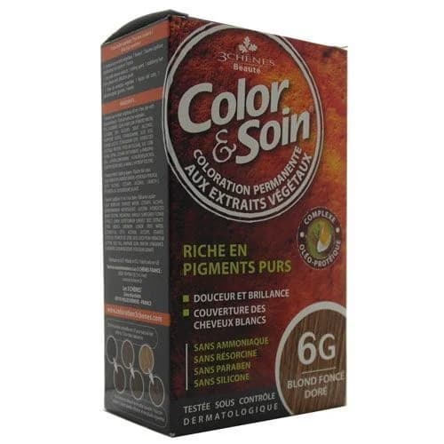 صبغة شعر كولور سوارن 6 جرام شيمرينغ داكنة ذهبية بلون الشمعة Color Soin