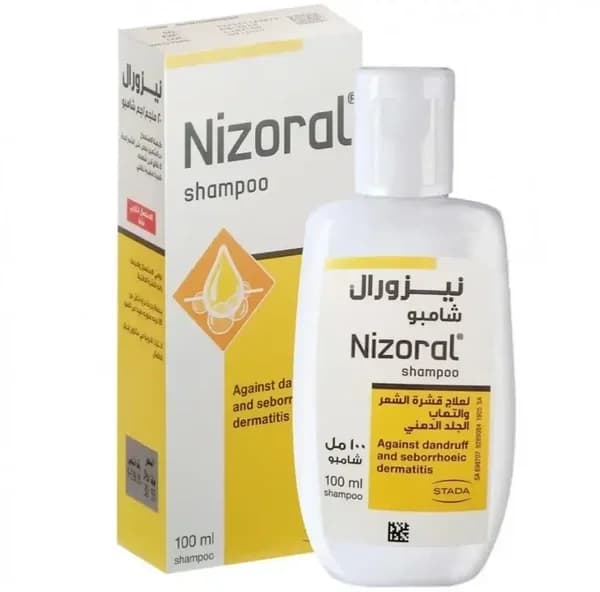 Nizoral شامبو لعلاج قشرة الشعر والتهاب الجلد من نيزورال 100 مل