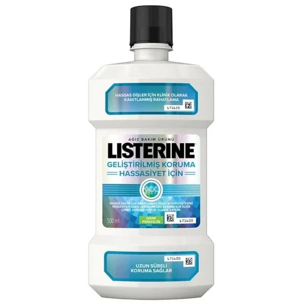 Listerine ليسترين منتج العناية بالفم المعزز بالحماية للحساسية 500 مل