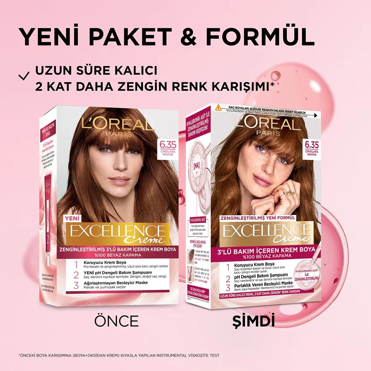 L'Oreal Paris صبغة شعر لوريال باريس إكسلنس كريم 6.35 بني شوكولاتة