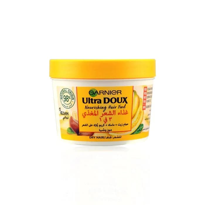 Garnier ماسك الترا دو الموز المغذي 3 في 1 للشعر الجاف  من غارنييه