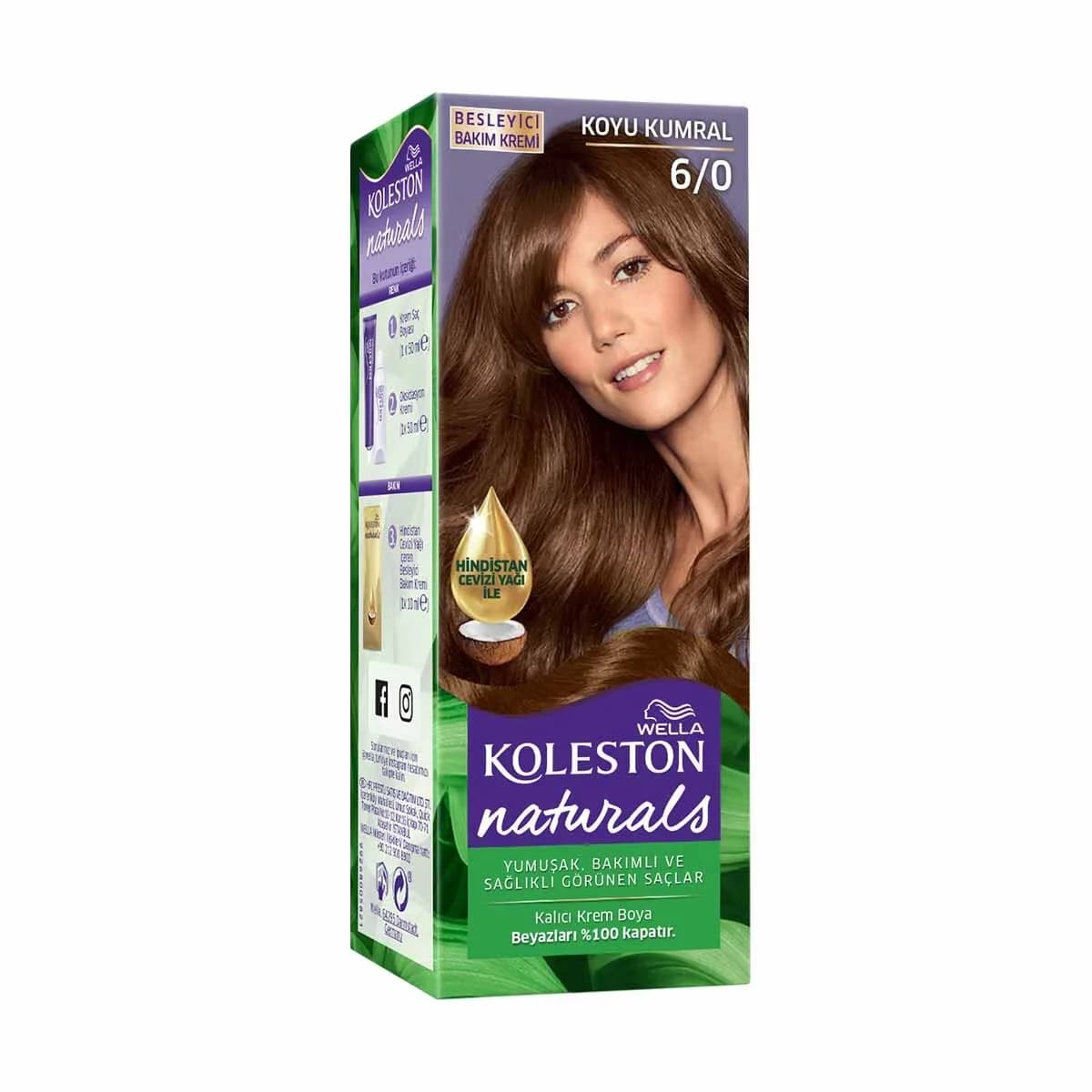 Wella Koleston صبغة شعر ويلا كولستون ناتشورالز 6/0 أشقر غامق