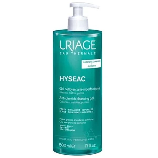 Uriage جل التنظيف والتنقية يورياج هيسياك ٥٠٠ مل للتحكم في حب الشباب