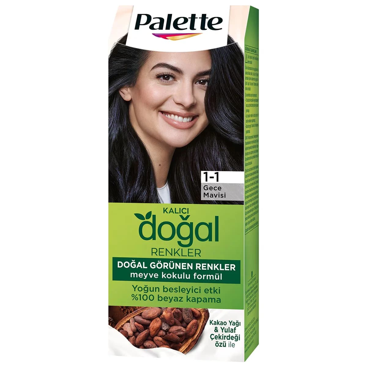 Palette باليت صبغة شعر بألوان طبيعية 1-1 أزرق ليلي 30 مل