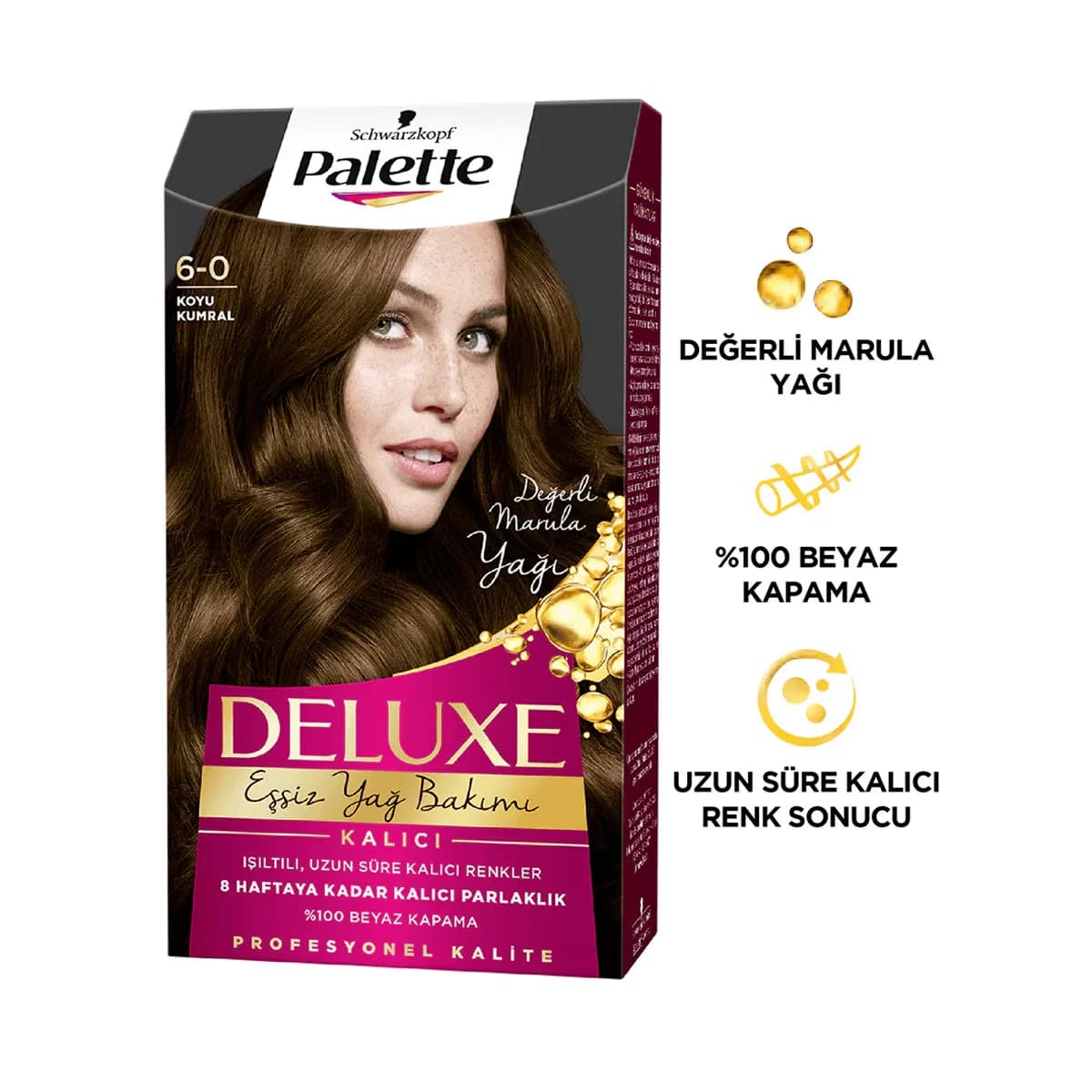 Palette صبغة شعر باليت ديلوكس أشقر غامق رقم 6-0 50 مل