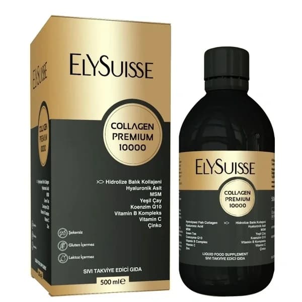 Elysuisse مكمل غذائي إليسويس كولاجين بريميوم 10000، 500 مل