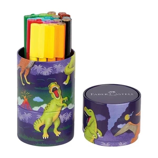 Faber Castell قلم فابر كاستل دينو كونيكتور برأس لباد، ٢٠ لونًا