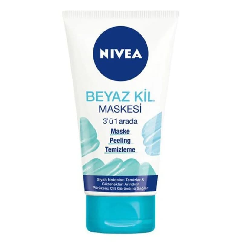 NIVEA قناع الطين الأبيض 3 في 1 من نيفيا 150 مل