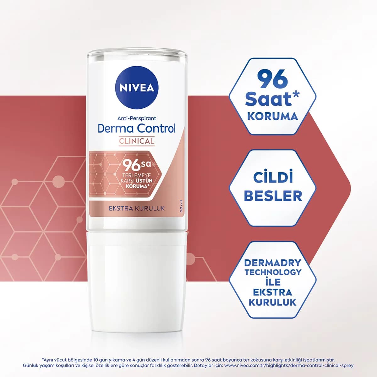 NIVEA نيفيا ديرما بروتيكت كلينيكال للنساء رول أون 50 مل