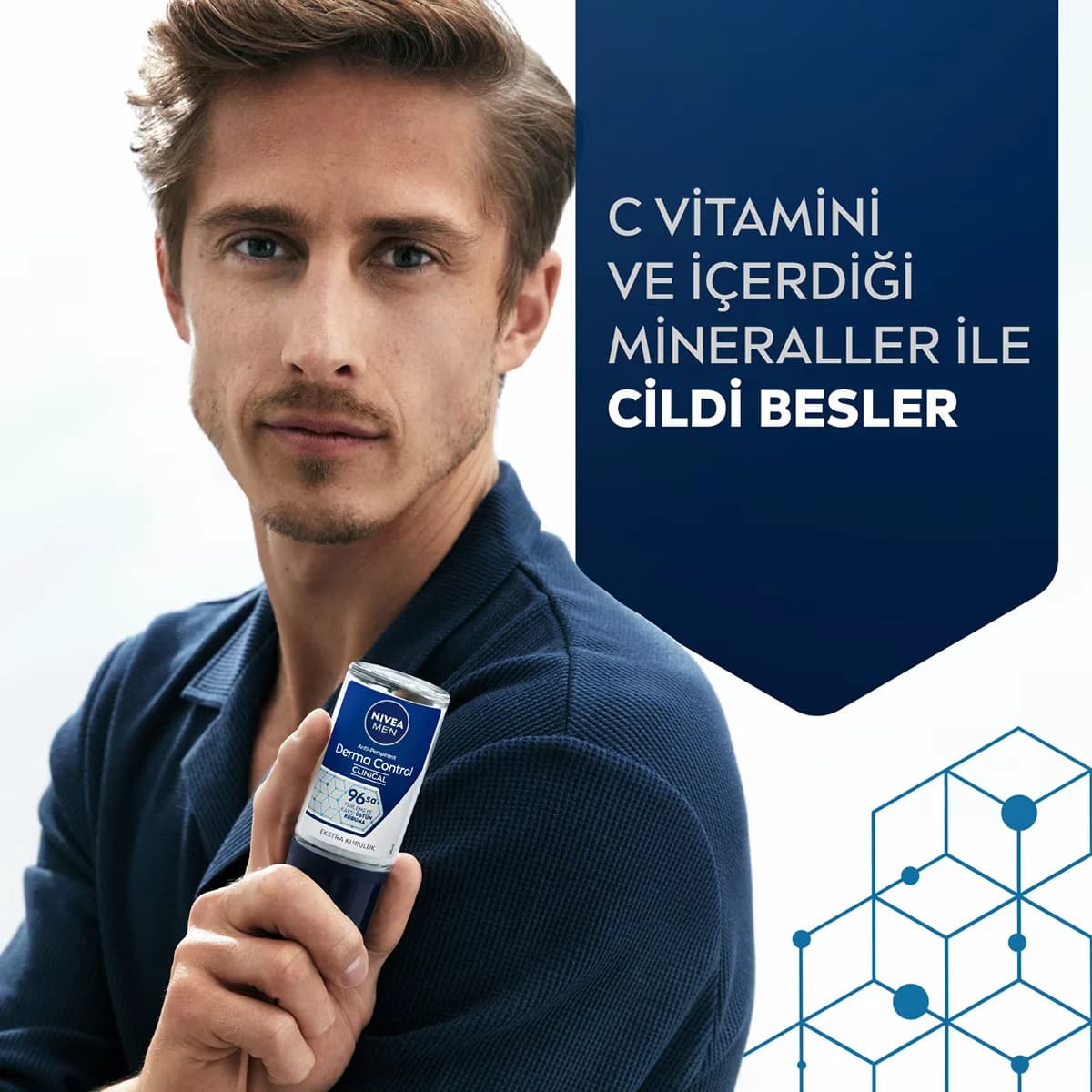NIVEA نيفيا ديرما كونترول كلينيكال للرجال رول أون 50 مل