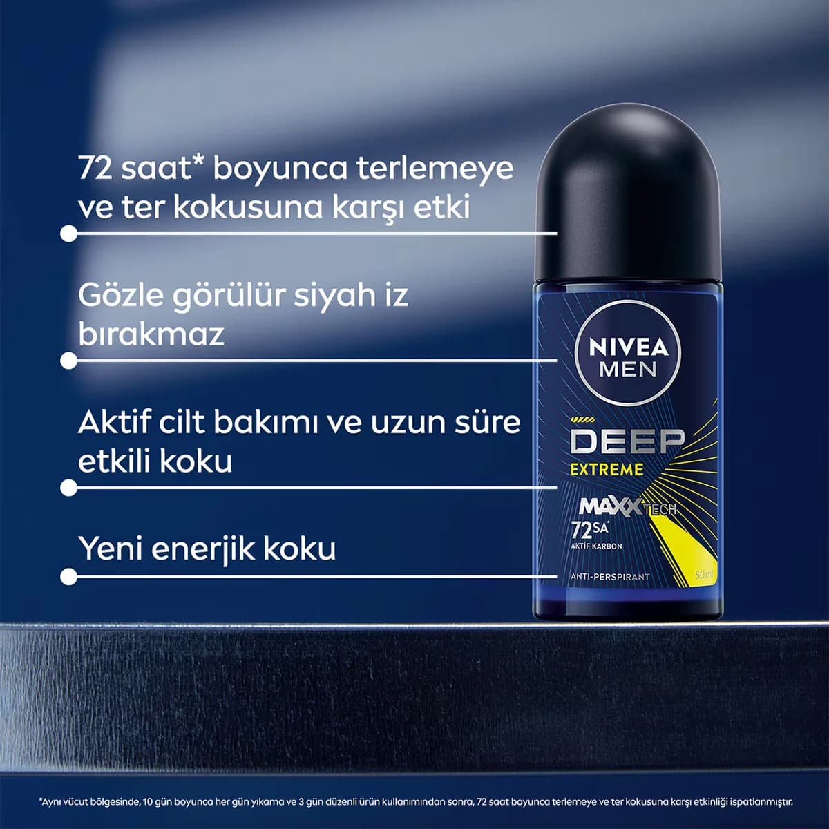 NIVEA نيفيا للرجال ديب إكستريم رول أون 50 مل