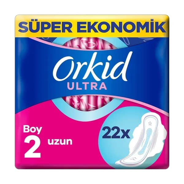 Orkid فوط أوركيد الصحية طويلة جدًا، 22 قطعة