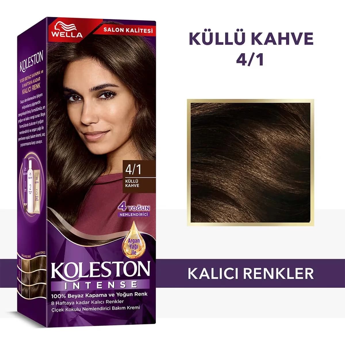Wella Koleston صبغة شعر ويلا كوليستون المكثفة 4/1 بني رمادي