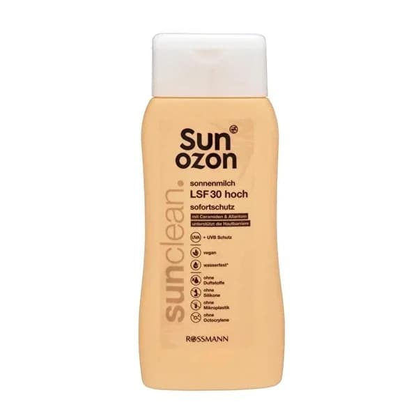 Sunozon حليب صنوزون صن كلين بعامل حماية من الشمس 30، 200 مل نباتي ومرطب