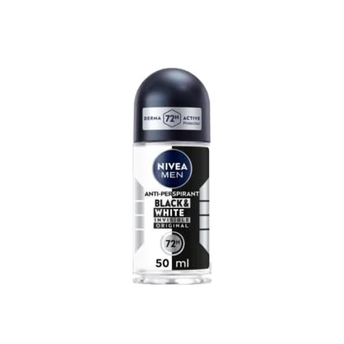 NIVEA نيفيا مين إنفيزيبل بلاك أند وايت الأصلي 72 ساعة رول أون 50 مل