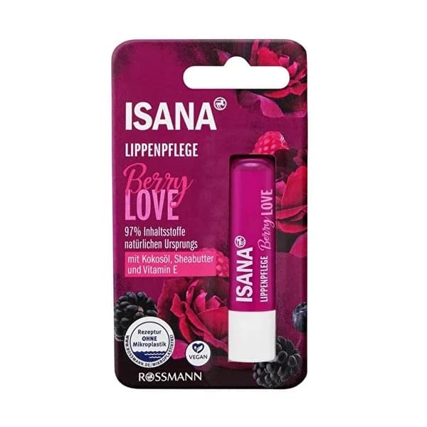 Isana مرطب شفاه إيزانا بنكهة التوت، قطعة واحدة