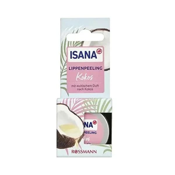 Isana مقشر الشفاه بجوز الهند من إيزانا ١٥ جم، يُنعم ويُغذي
