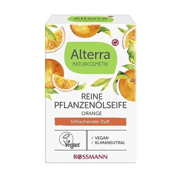 Alterra صابون ألتيرا العشبي بزيت البرتقال الطبيعي 100% 100 جرام