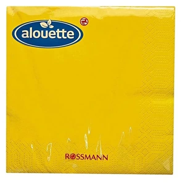 Alouette منديل ألويت أصفر 30 قطعة