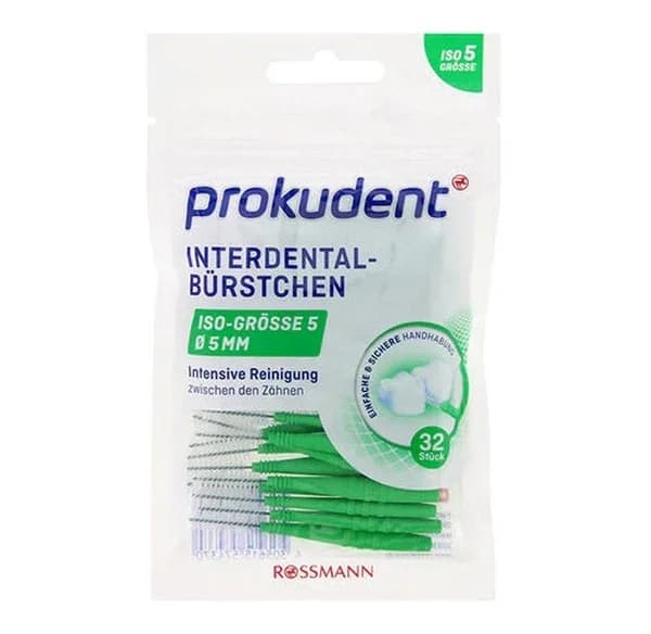 Prokudent فرشاة الأسنان بين الأسنان من بروكودنت، 32 قطعة 5 مم