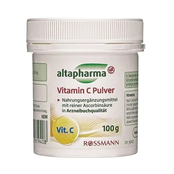 Altapharma مسحوق فيتامين سي من ألتا فارما يحتوي على غذاء مكمل 100 غرام