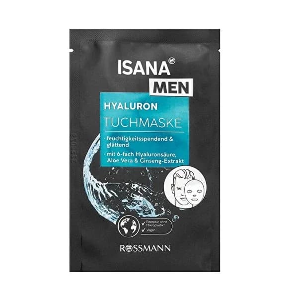 Isana قناع ورقي مرطب من إيزانا مين هيدرو باور لجميع أنواع البشرة، قطعة واحدة