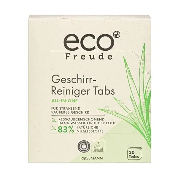 Eco Freude أقراص إيكو فرويد لغسالة الأطباق القابلة للذوبان في الماء، 30 قطعة