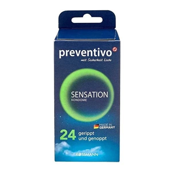 Preventivo عبوة من 24 واقي ذكري بريفينتيفو سينسيشن