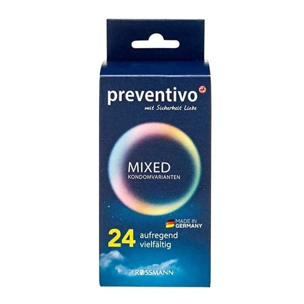 Preventivo مجموعة واقيات ذكرية بريفينتيفو، عبوة من 24 قطعة