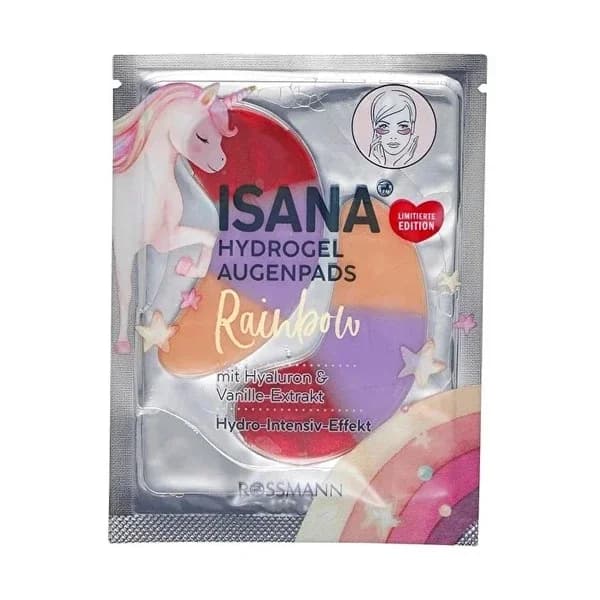 Isana ضمادات إيزانا هيدروجيل تحت العين مع حمض الهيالورونيك عبوة من قطعتين