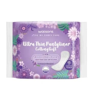 Watsons فوط واتسونز القطنية الناعمة للغاية والرفيعة برائحة اللافندر اليومية، 10 قطع