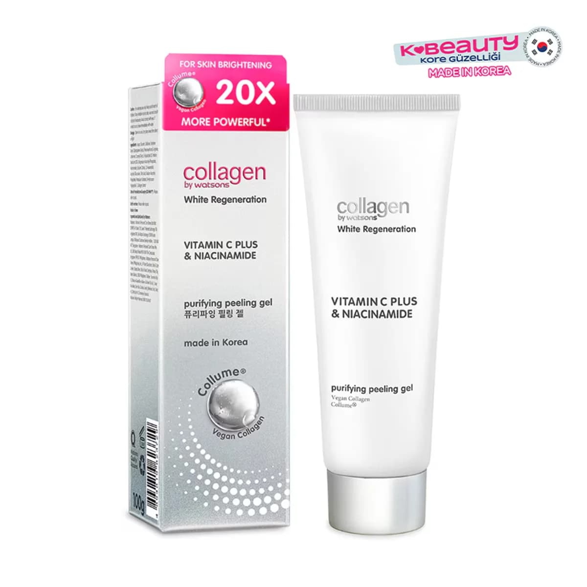 Watsons جل كولاجين وايت ريجنيشر للتقشير والتنقية من واتسونز، 100 جم