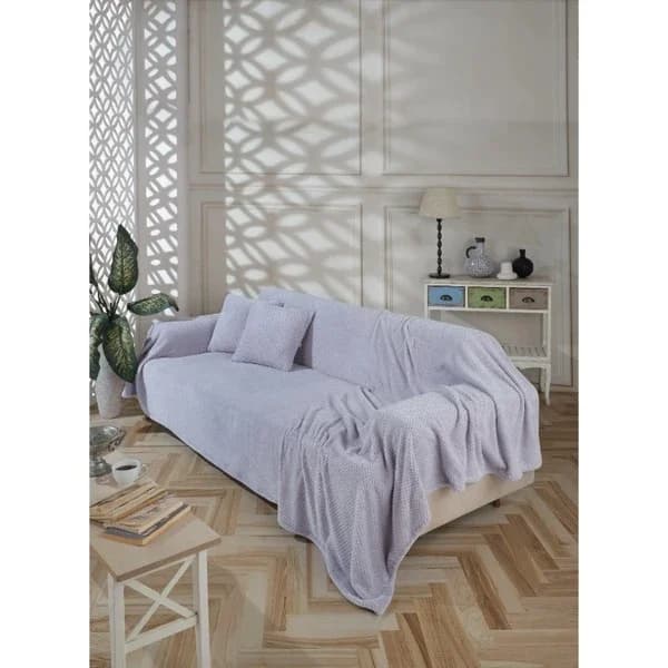 Wondel غطاء وبطانية أريكة سرير ماكسي رمادي من وندل، 180×300 سم