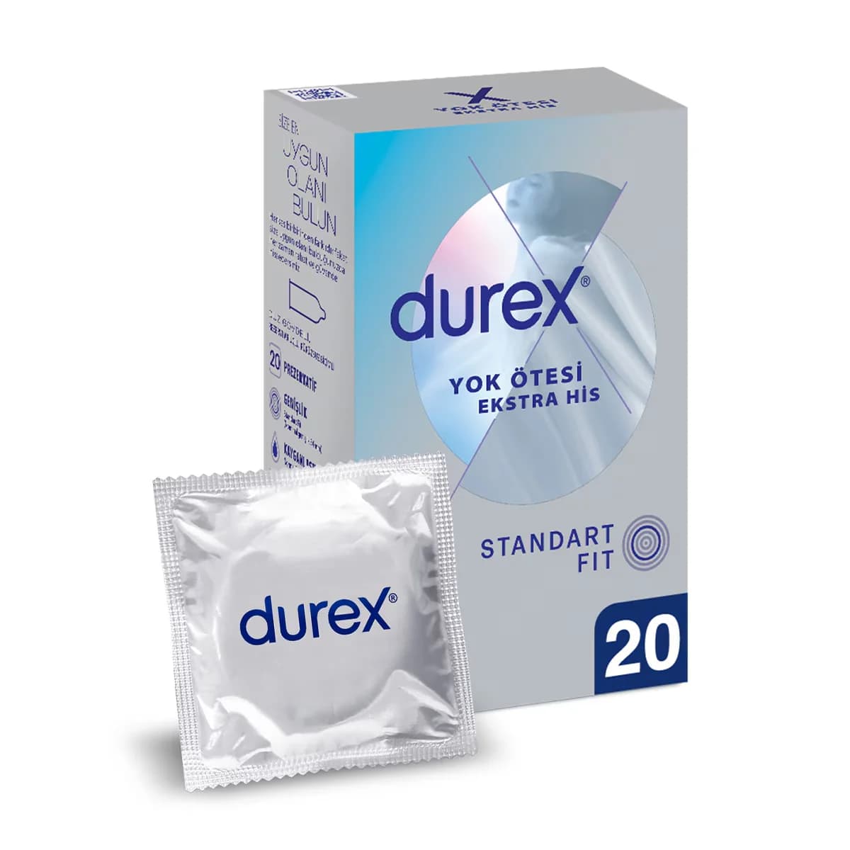 Durex واقي ذكري ديوركس إكسترا سينسيشن، 20 قطعة