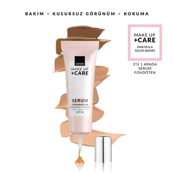 Avon سيروم أساس أفون ميك أب + كير بعامل حماية من الشمس 30، 330 نقطة