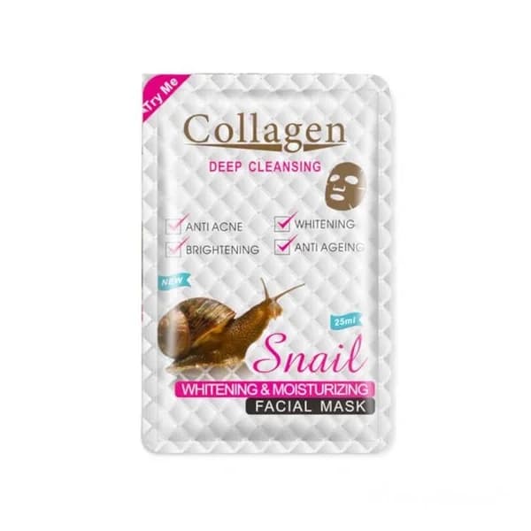 SNAIL ماسك الكولاجين الحلزوني لتفتيح وترطيب البشرة من سنيل Snail