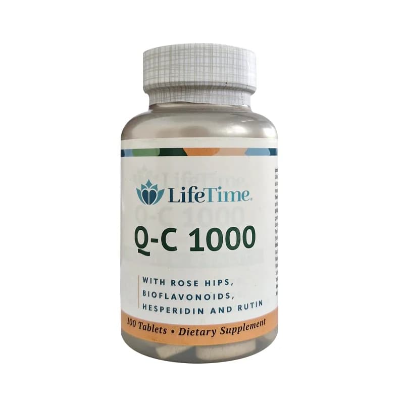 Lifetime كبسولات كيو-سي-1000 مع ثمر الورد 100 كبسولة