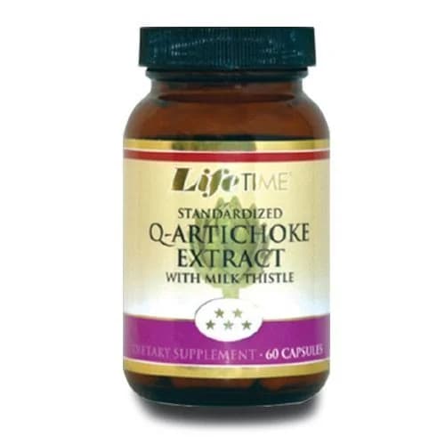 Lifetime مستخلص الخرشوف مدى الحياة مع شوك الحليب 60 كبسولة