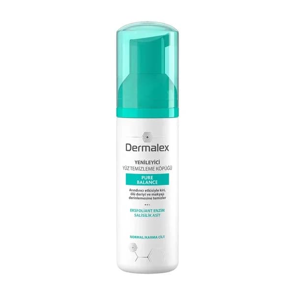 Dermalex رغوة تنظيف الوجه بيور بالانس من ديرماليكس 150 مل