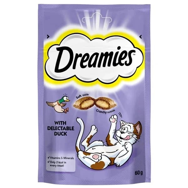 Dreamies دريميز بطة مكافأة القطط 60 غرام